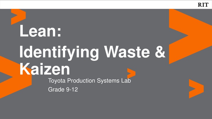 lean identifying waste kaizen