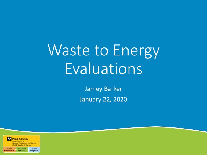 waste to energy evaluations