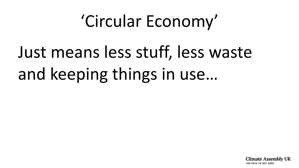 circular economy