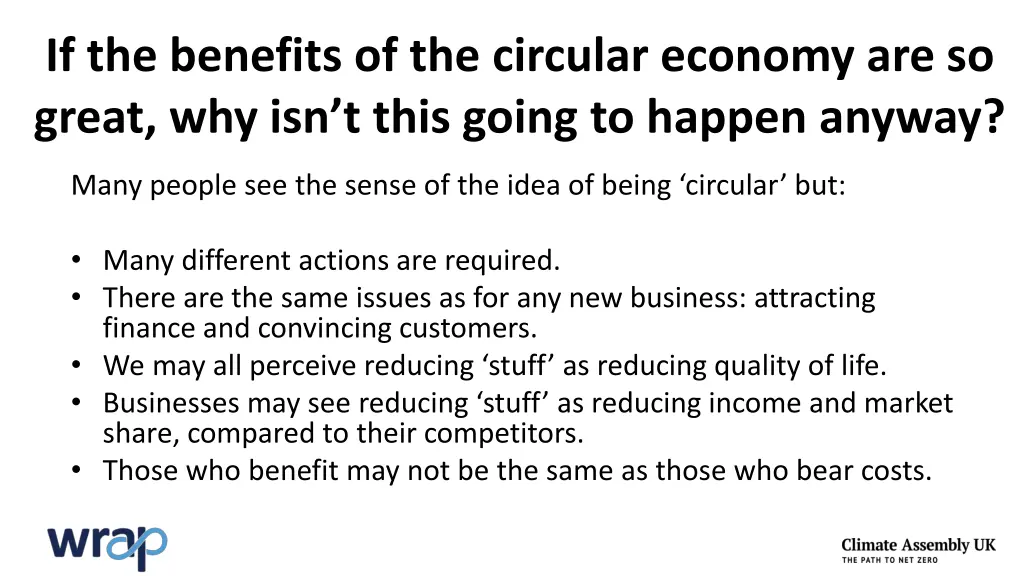 if the benefits of the circular economy