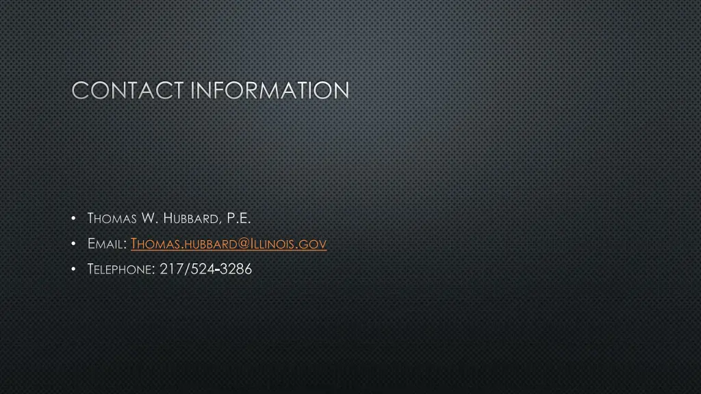 contact information