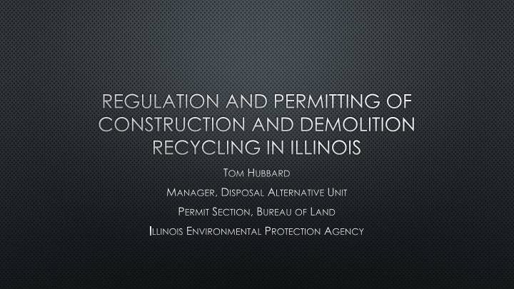 regulation and permitting of construction