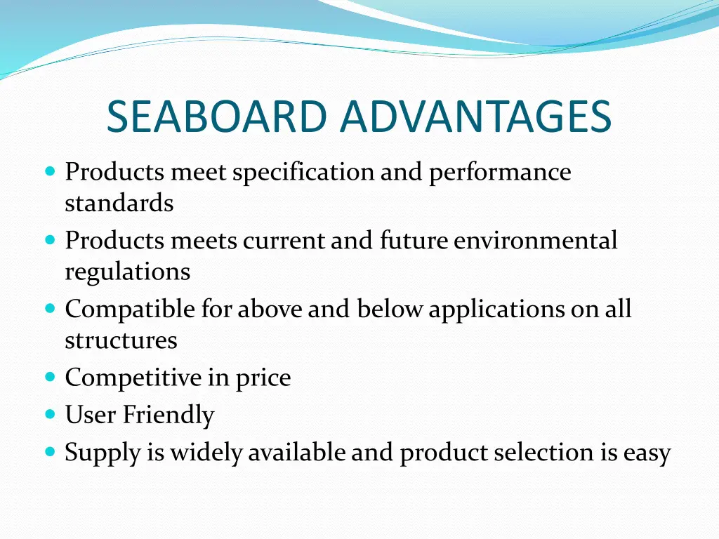 seaboard advantages