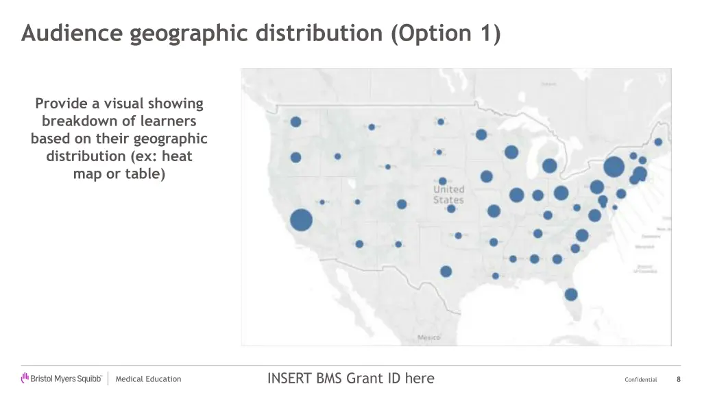 audience geographic distribution option 1