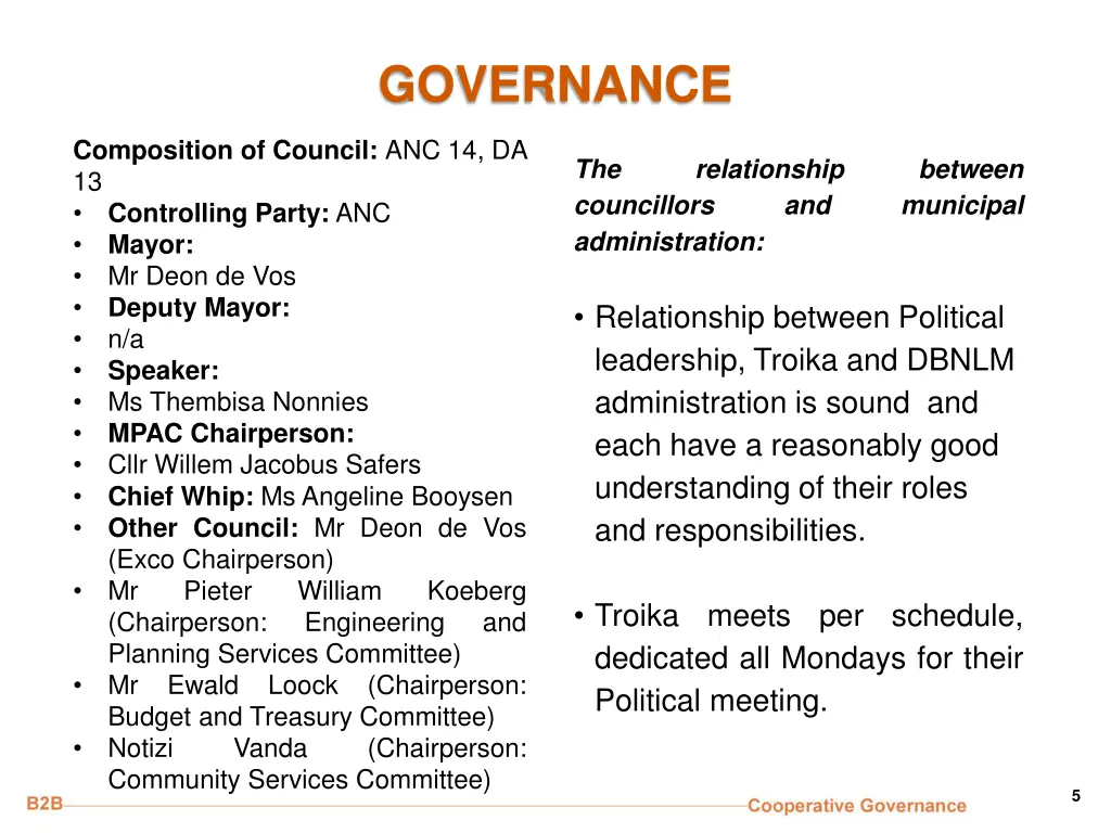 governance