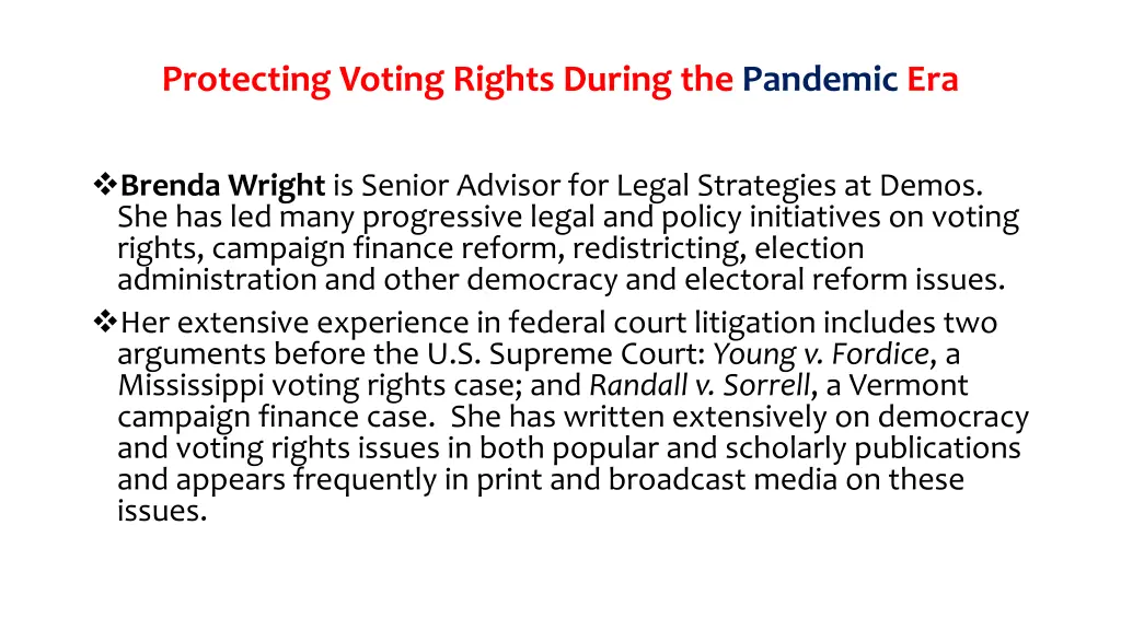 protecting voting rights during the pandemic era 10