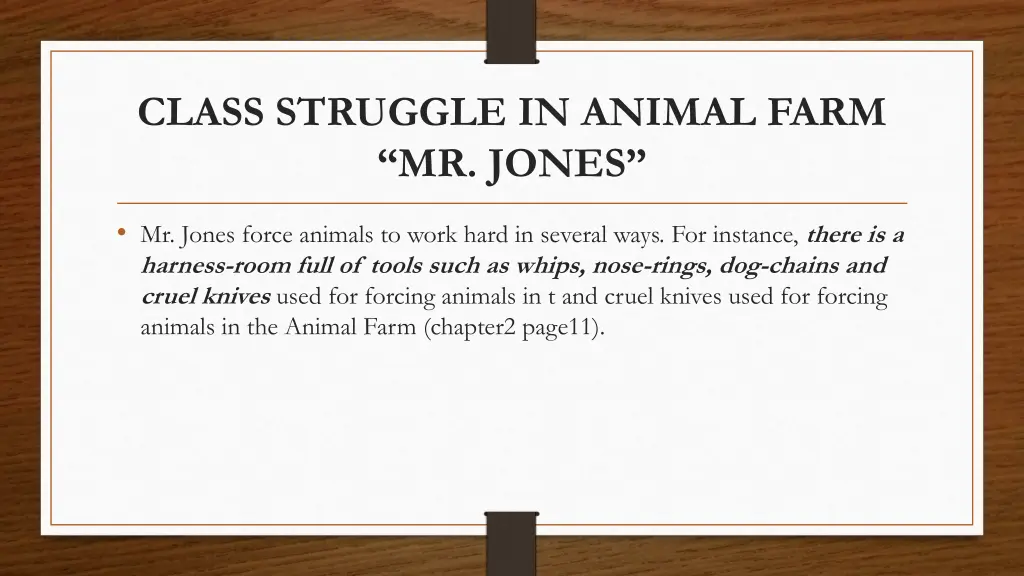 class struggle in animal farm mr jones 2