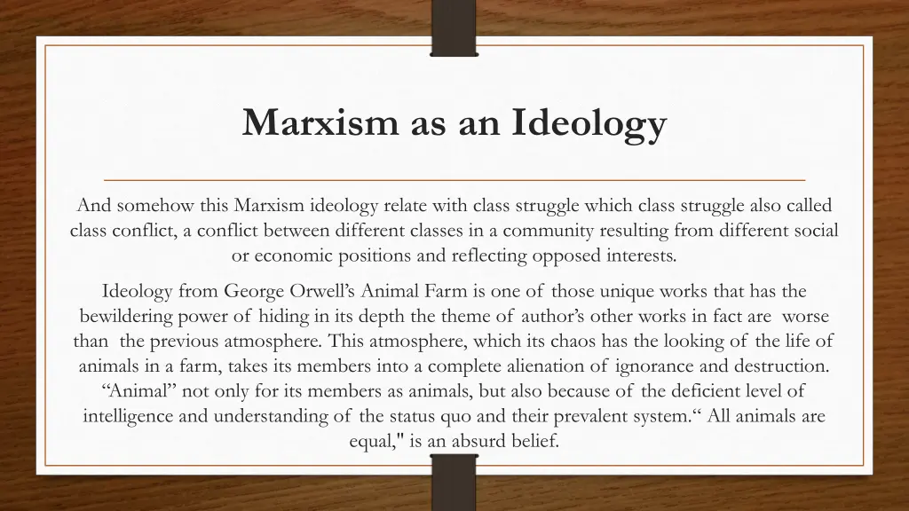 marxism as an ideology 1