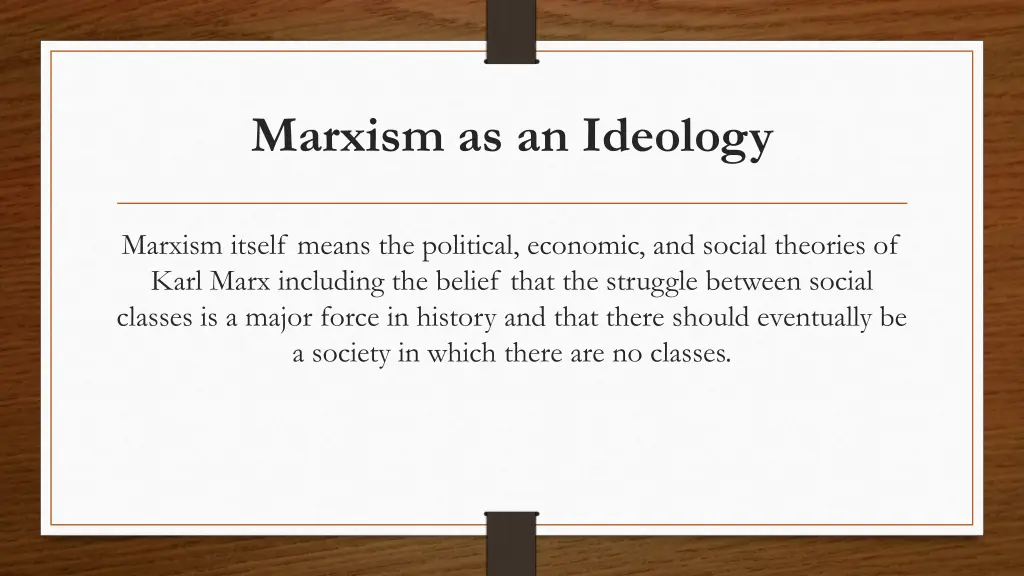 marxism as an ideology