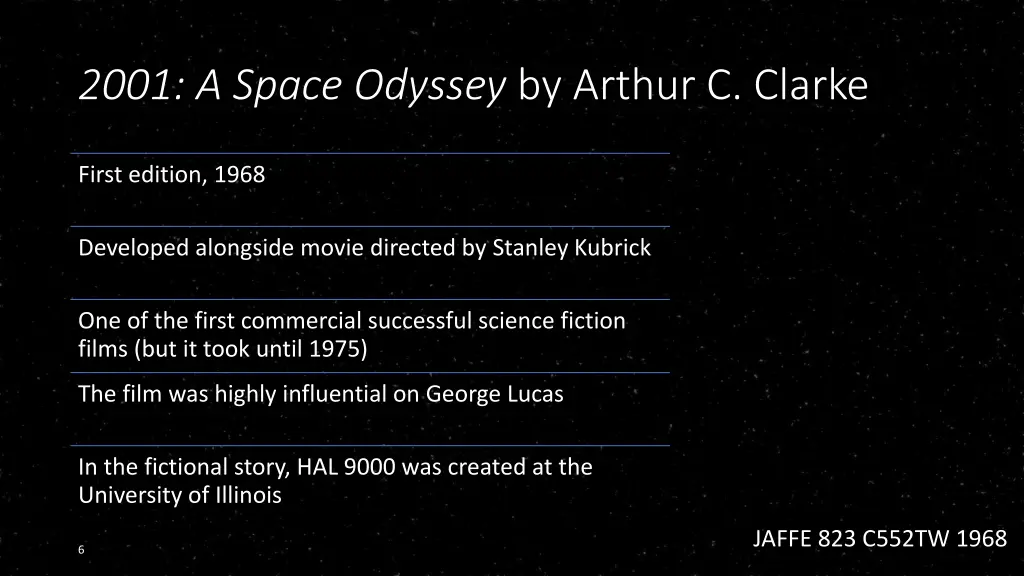 2001 a space odyssey by arthur c clarke