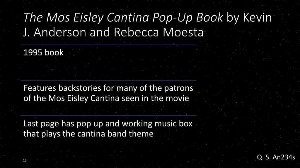 the mos eisley cantina pop up book by kevin