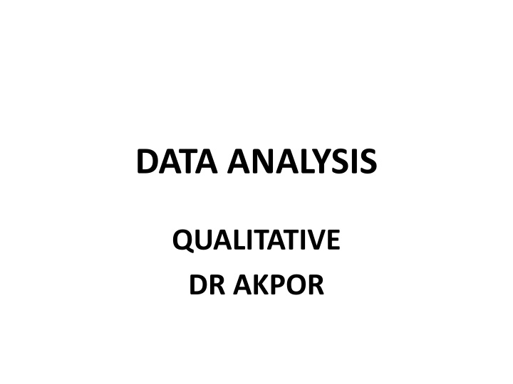 data analysis