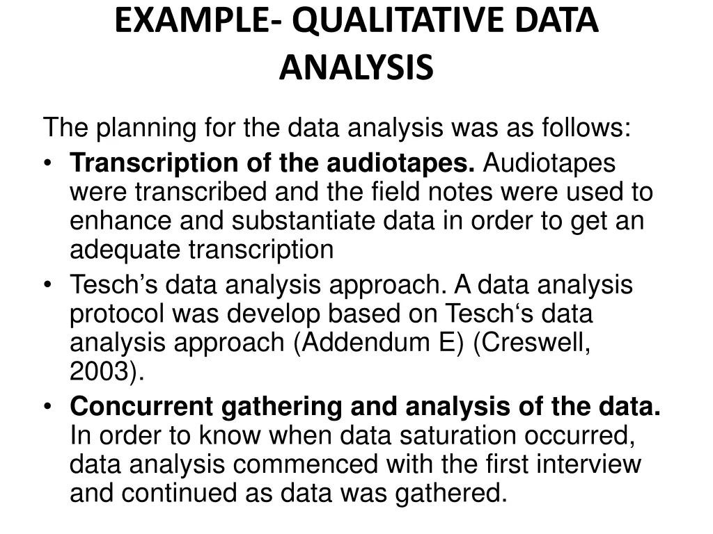 example qualitative data analysis