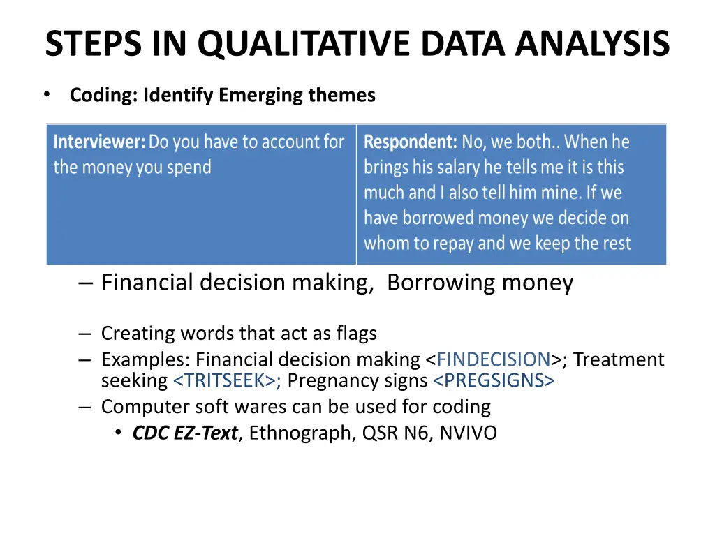 steps in qualitative data analysis 1