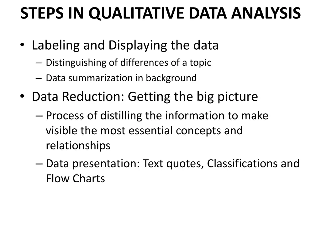 steps in qualitative data analysis 2