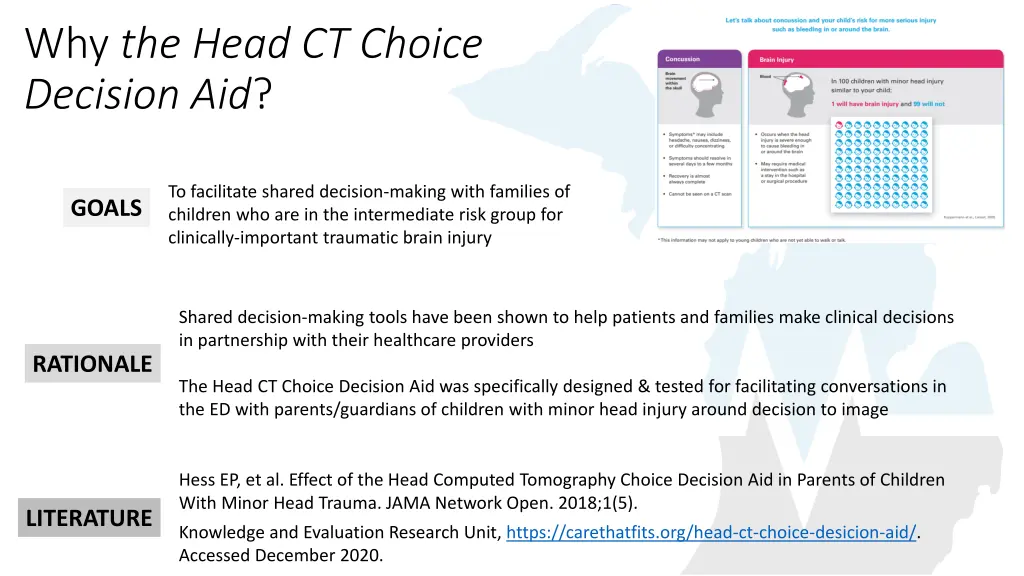 why the head ct choice decision aid