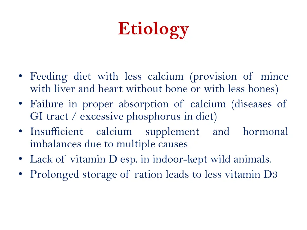 etiology