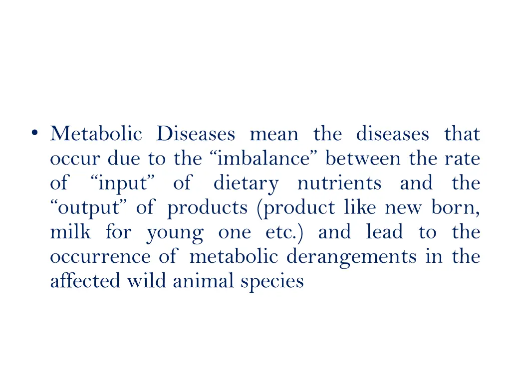 metabolic diseases mean the diseases that occur