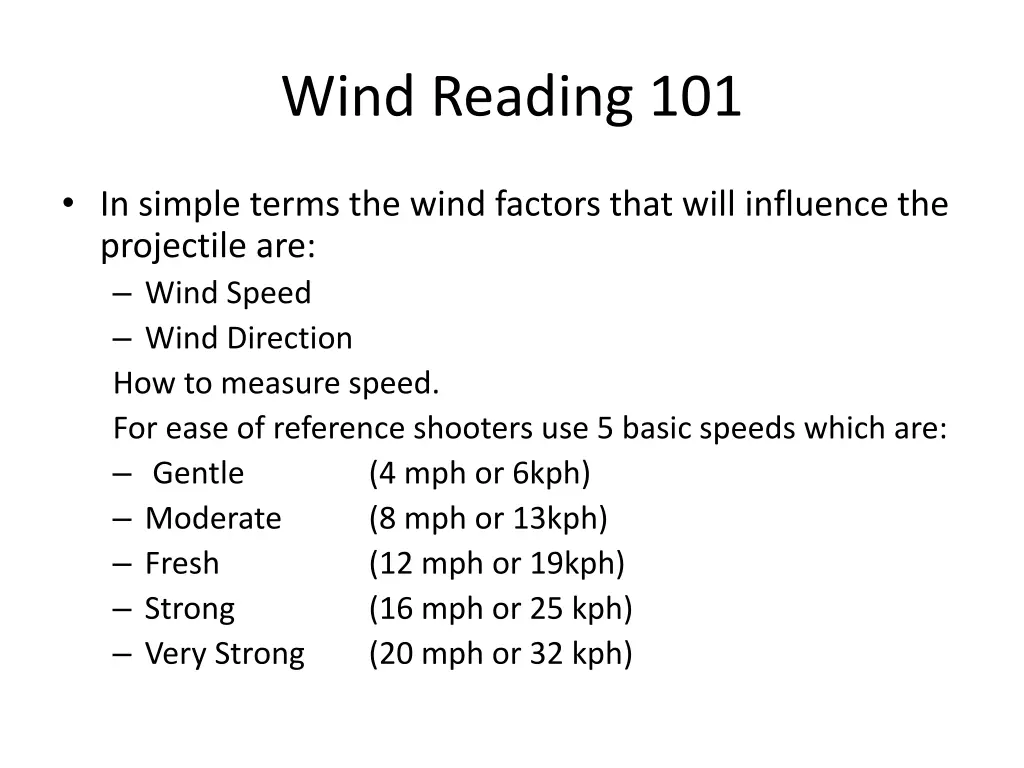 wind reading 101