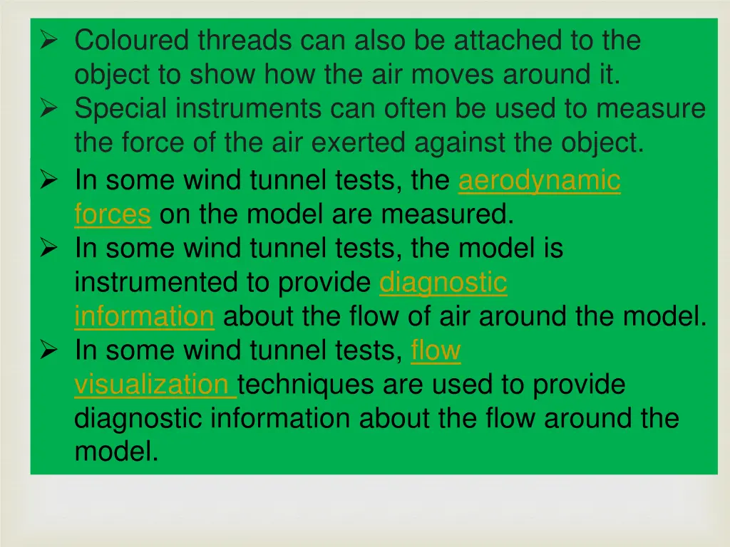 coloured threads can also be attached