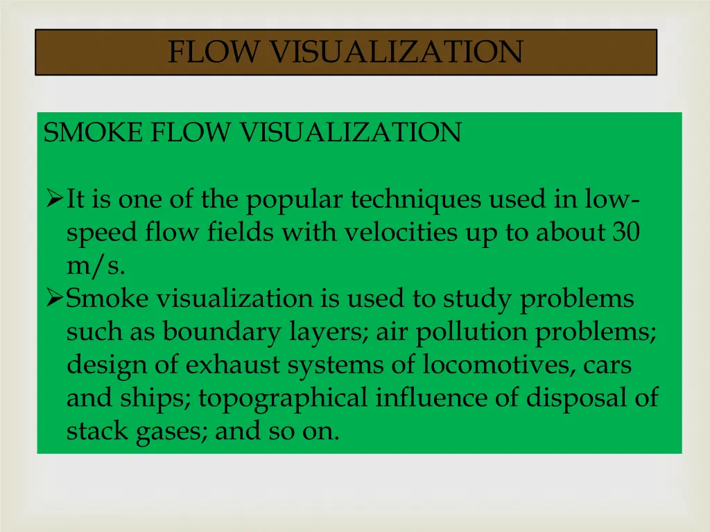 flow visualization