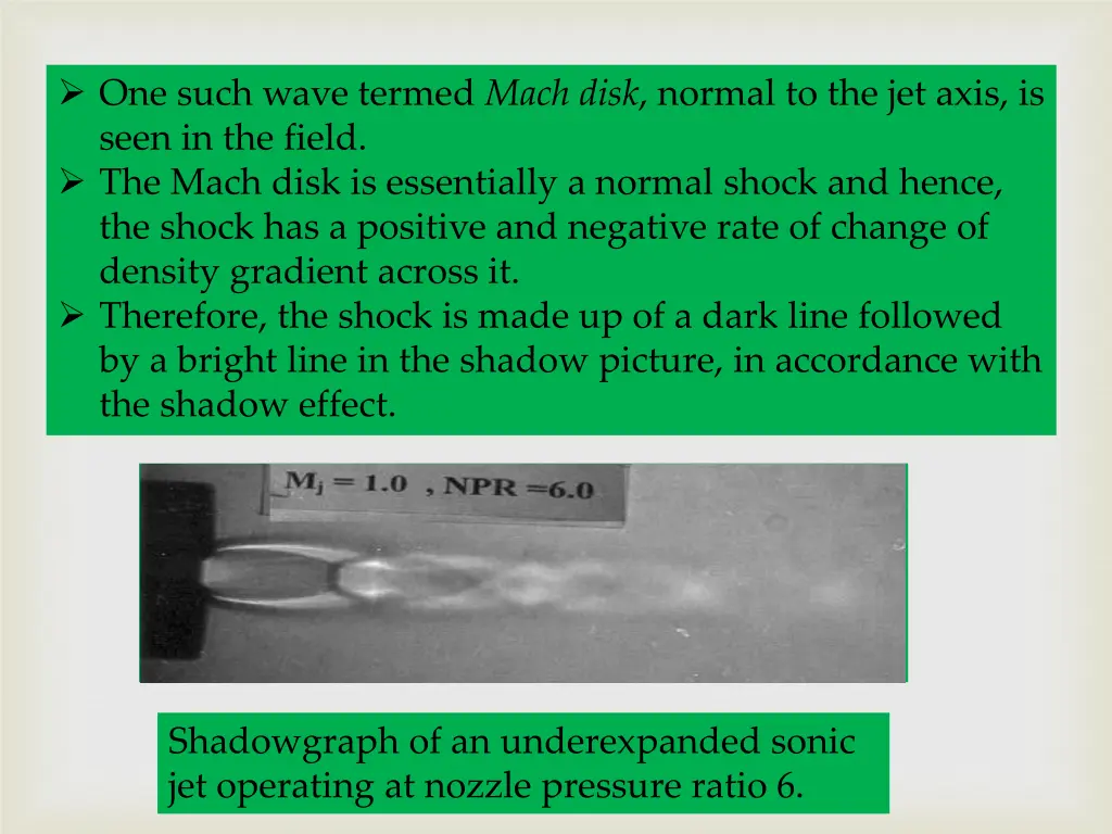 one such wave termed mach disk normal