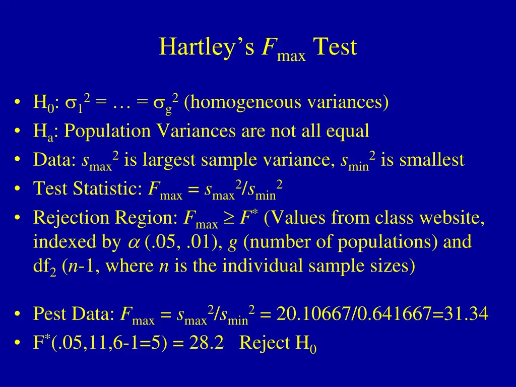 hartley s f max test