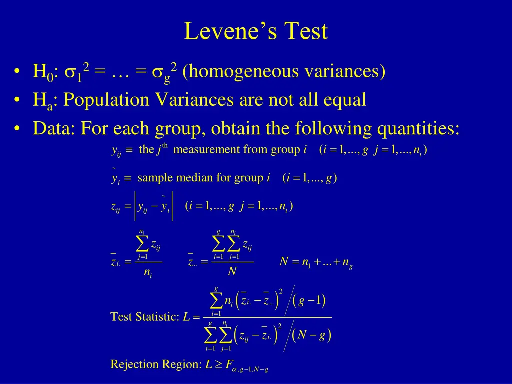 levene s test