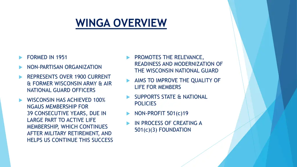 winga overview