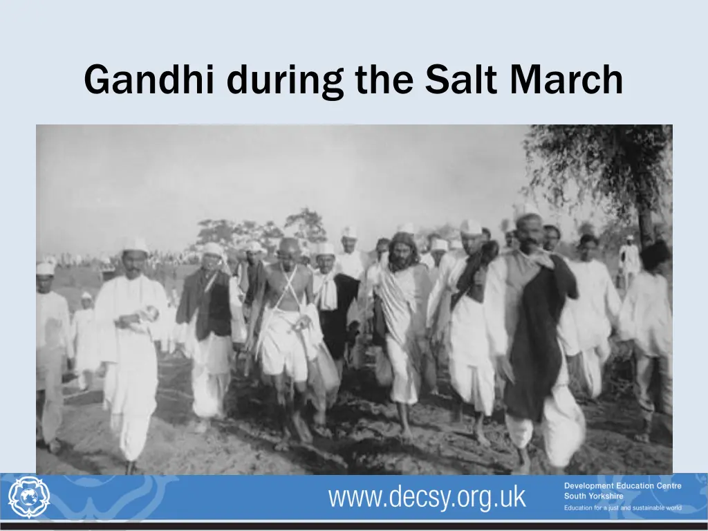 gandhi during the salt march