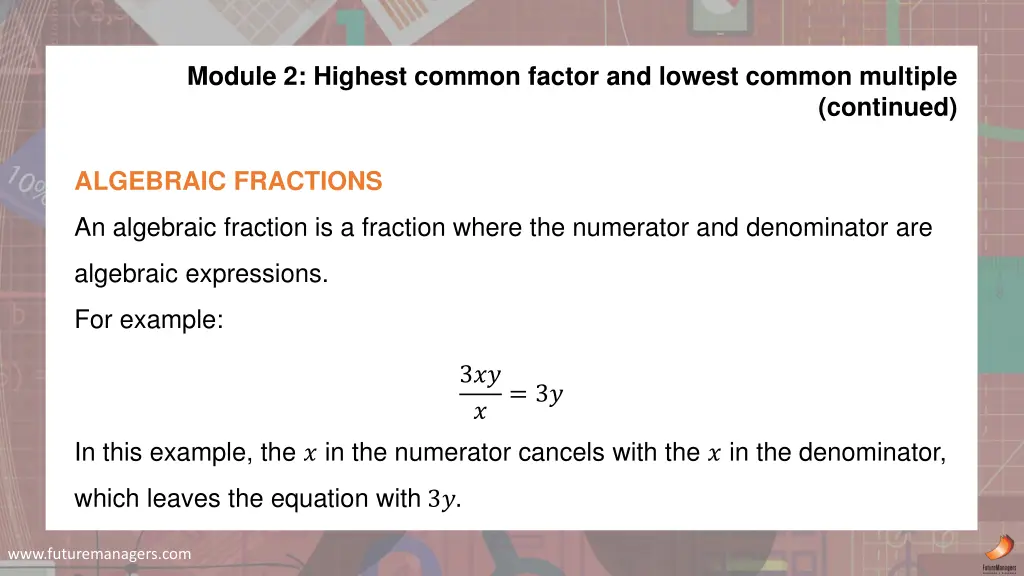 module 2 highest common factor and lowest common 1