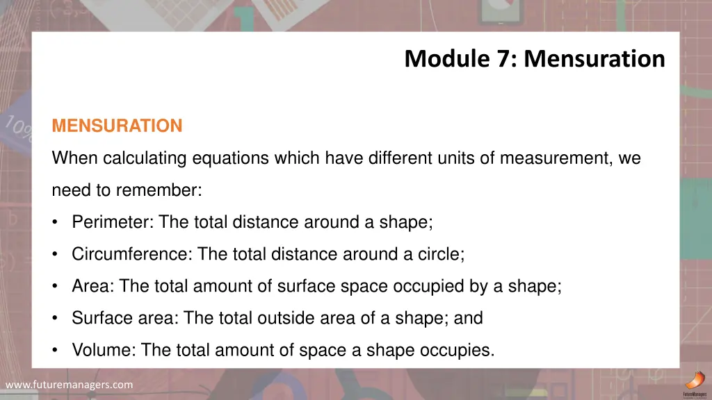 module 7 mensuration