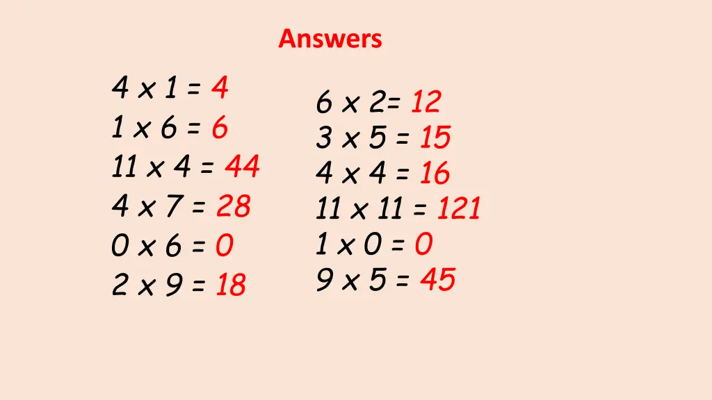 answers