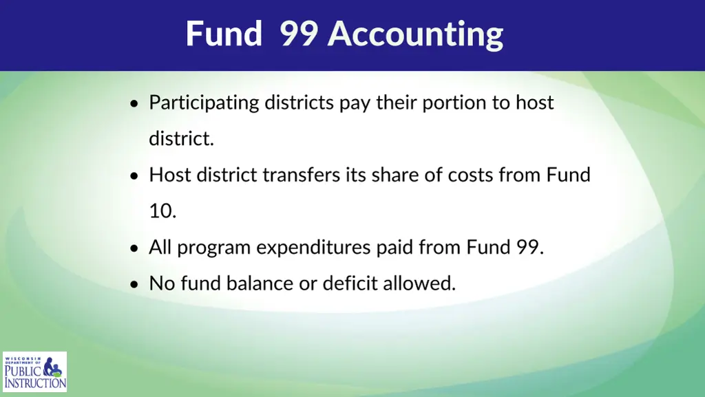 fund 99 accounting