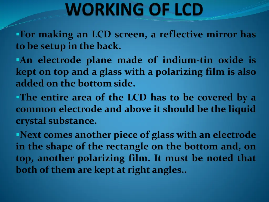 for making an lcd screen a reflective mirror