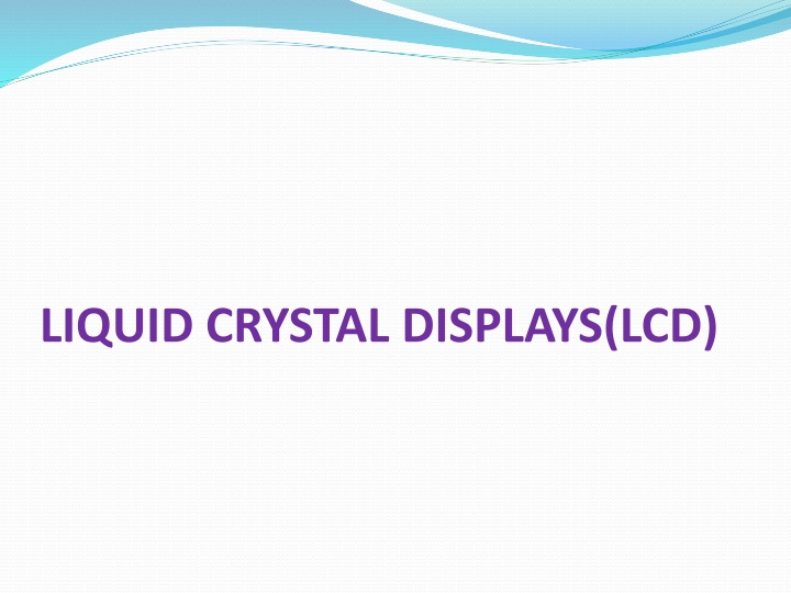 liquid crystal displays lcd