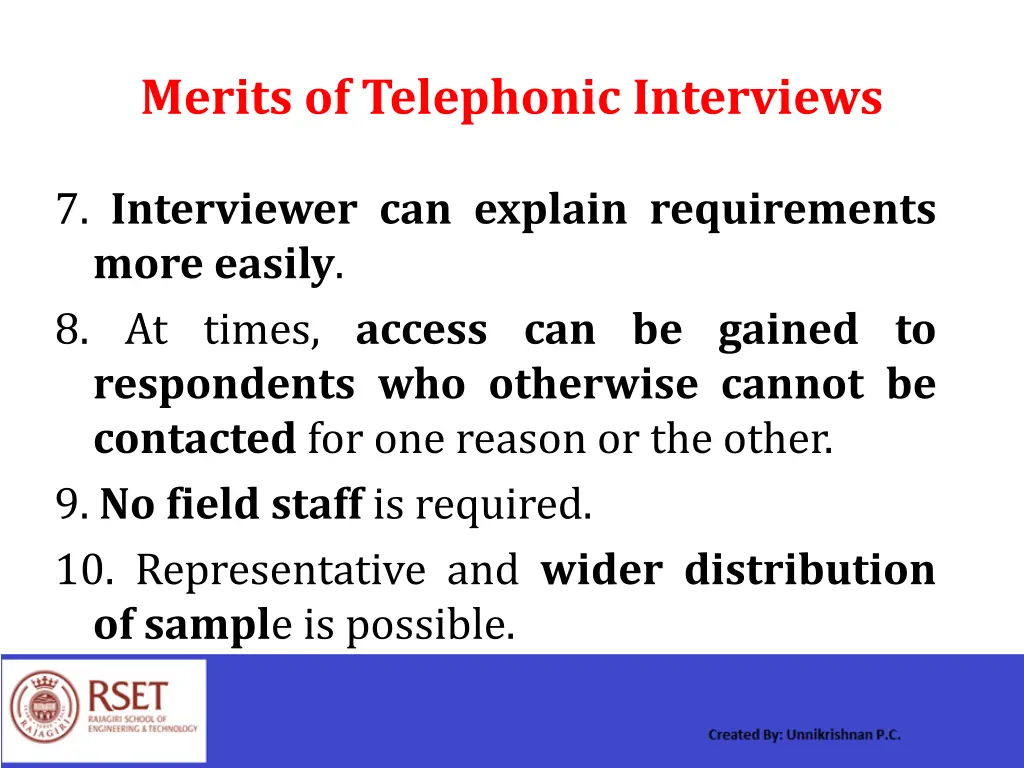 merits of telephonic interviews 1