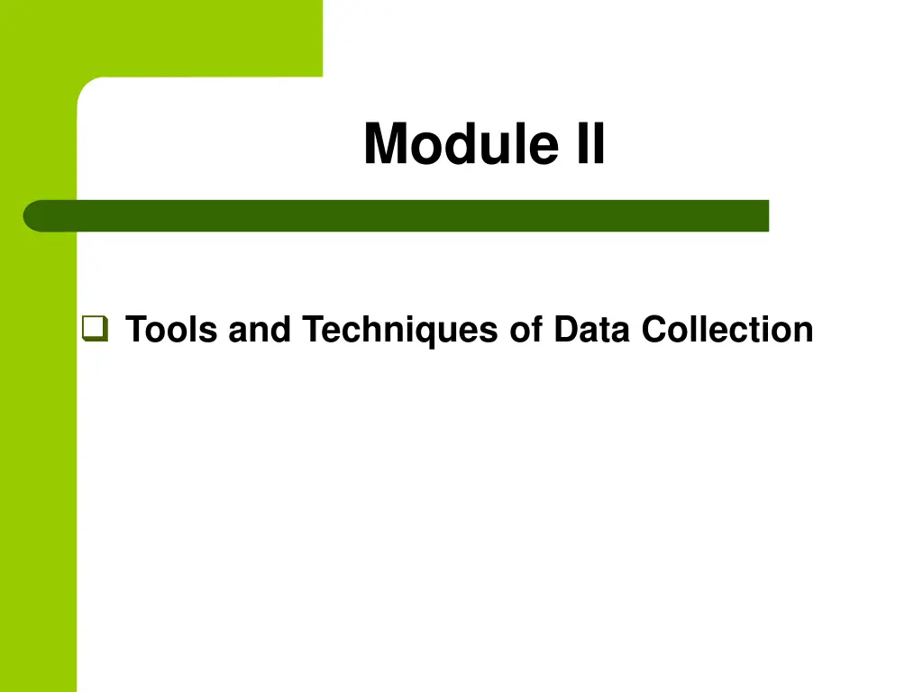 module ii