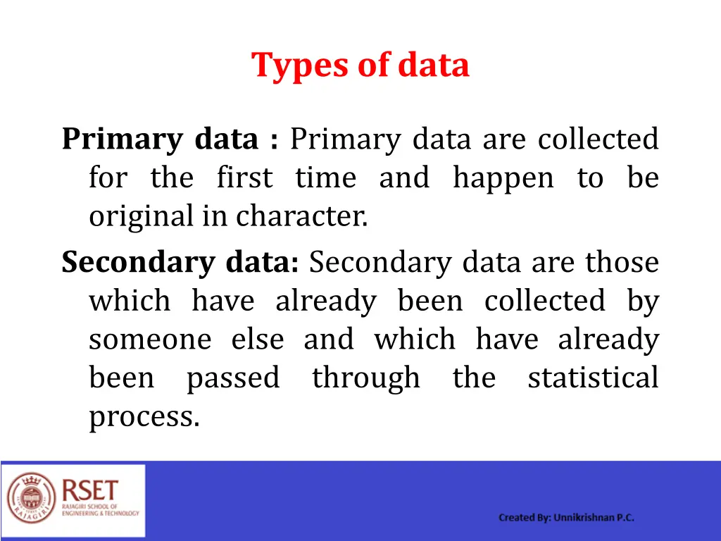 types of data