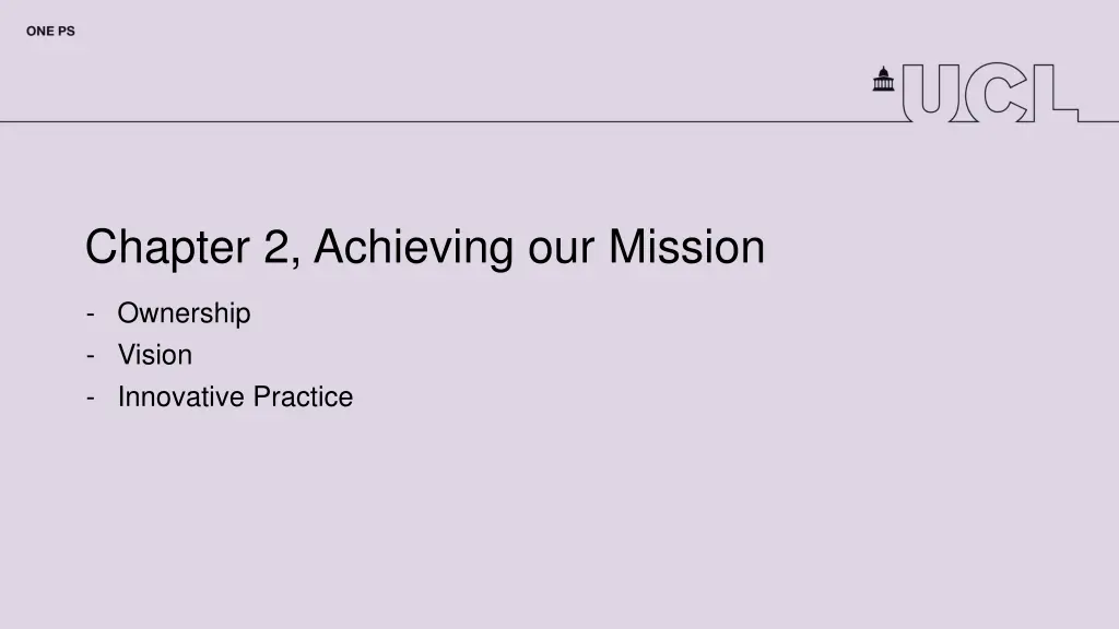 chapter 2 achieving our mission