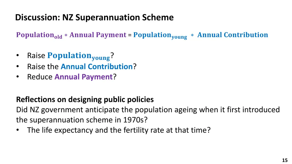 discussion nz superannuation scheme 1