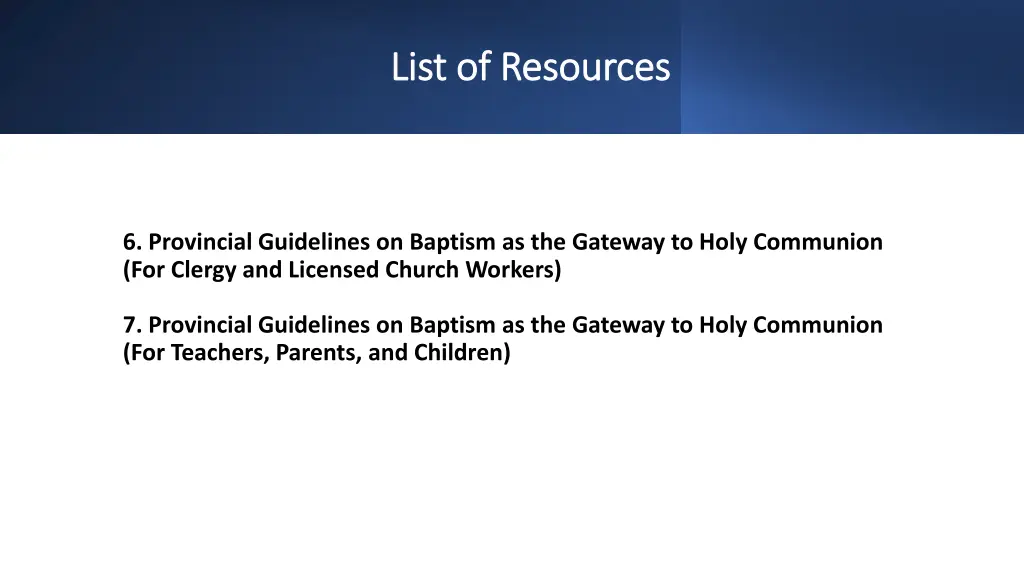 list of resources list of resources 1