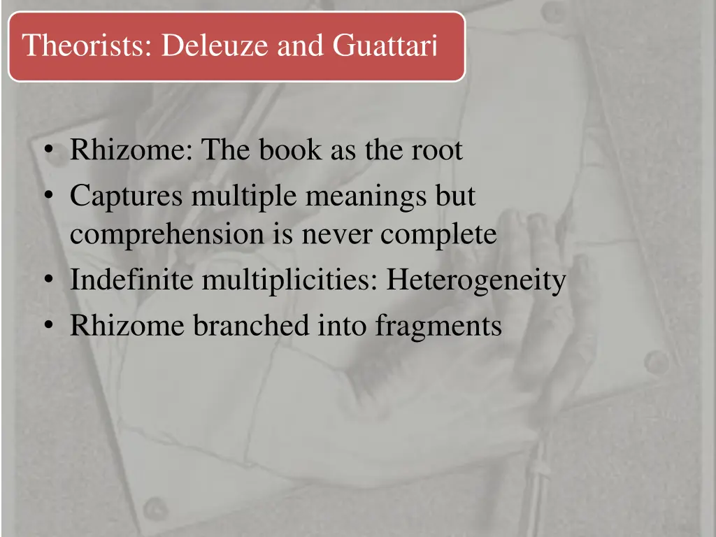 theorists deleuze and guattar i