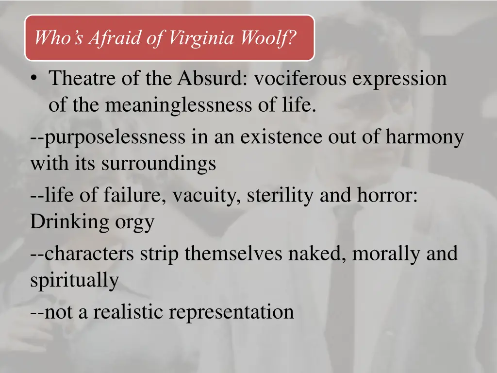 who s afraid of virginia woolf