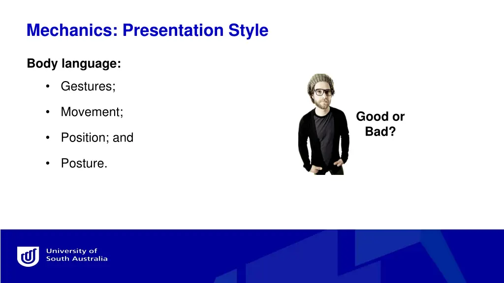 mechanics presentation style