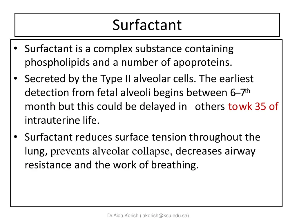 surfactant