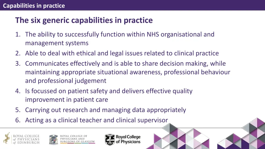 capabilities in practice 4