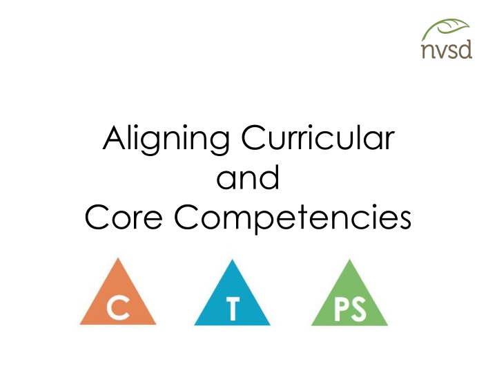 aligning curricular and core competencies