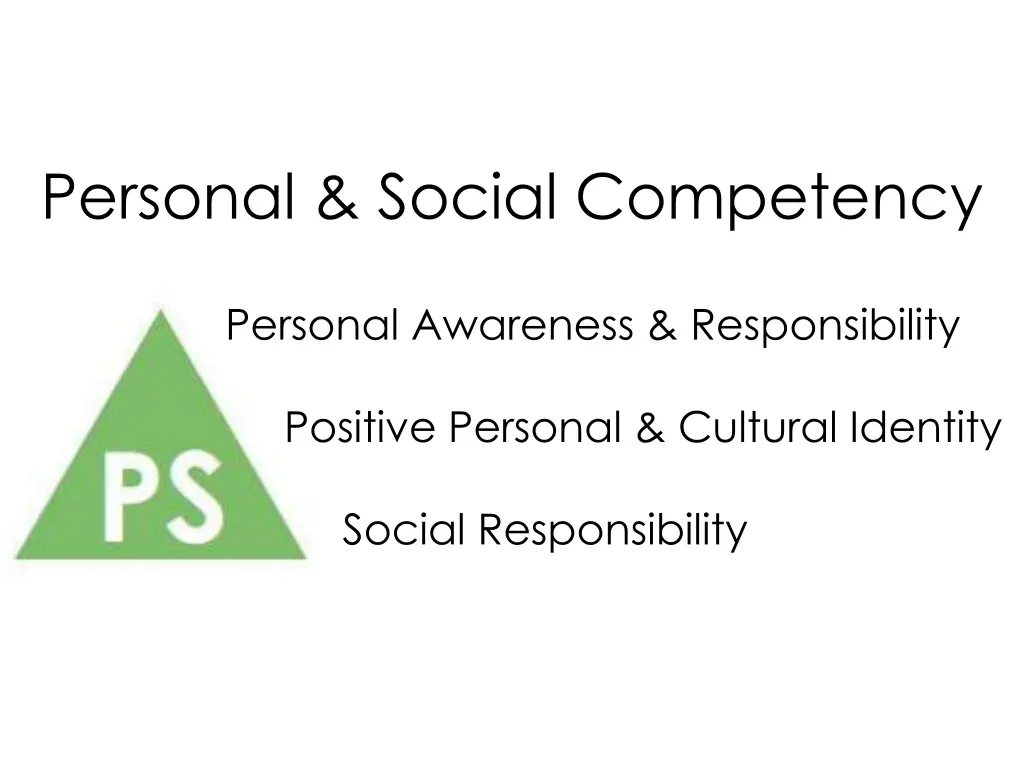 personal social competency