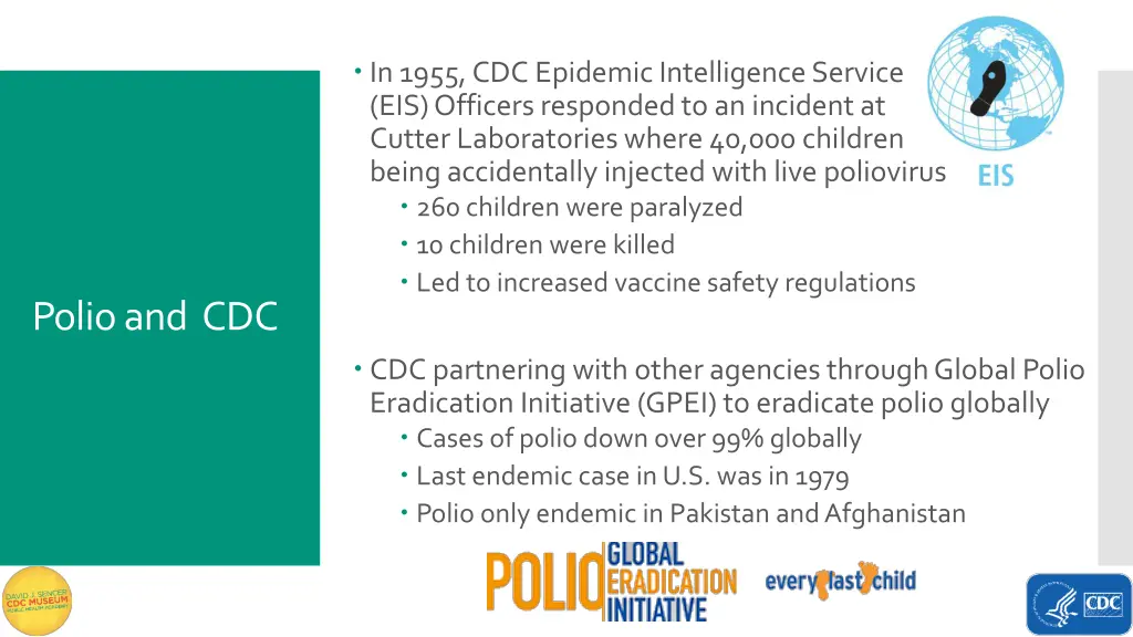 in 1955 cdc epidemic intelligence service